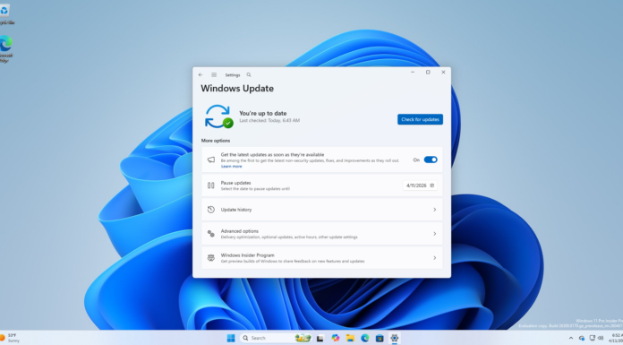 Tested: Microsoft may finally end forced Windows 11 updates with a new pause feature that gives you full control Pause updates option with date