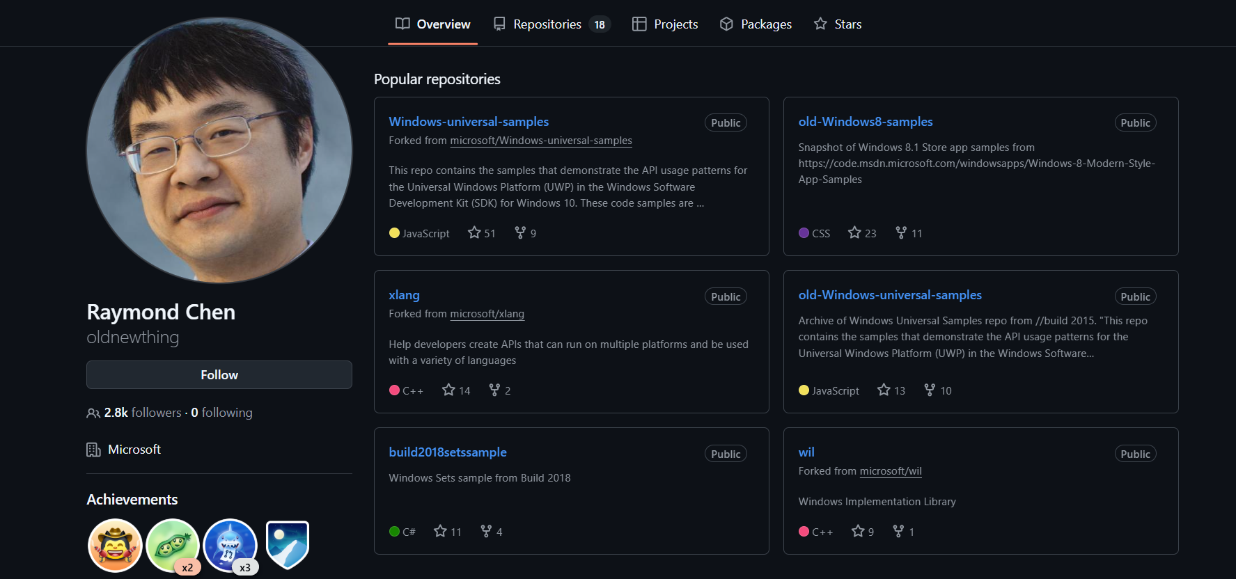 Raymond Cheng's GitHub profile