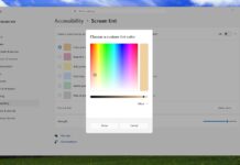 Screen Tint custom color in Windows 11