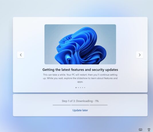 Windows 11 OOBE updates screen