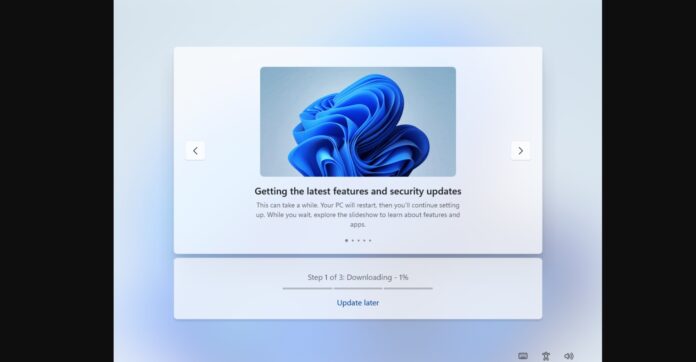Windows 11 OOBE updates screen