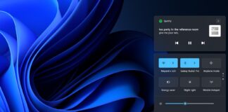 Windows 11 Quick Settings feature