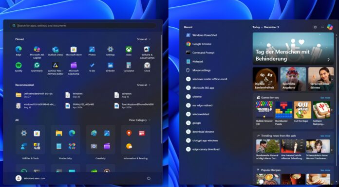 Microsoft wants Windows 11 Start menu to feel more predictable when you press Win and type Windows 11 Start menu and Search