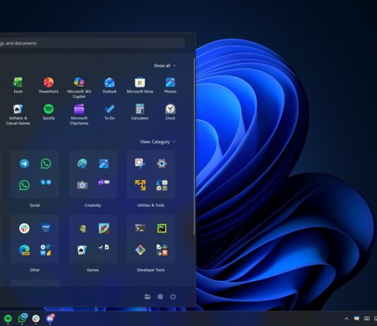 Windows 11 Start menu customization option
