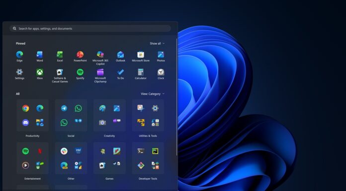 Windows 11 Start menu customization option
