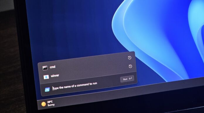Windows 11 modern Run design