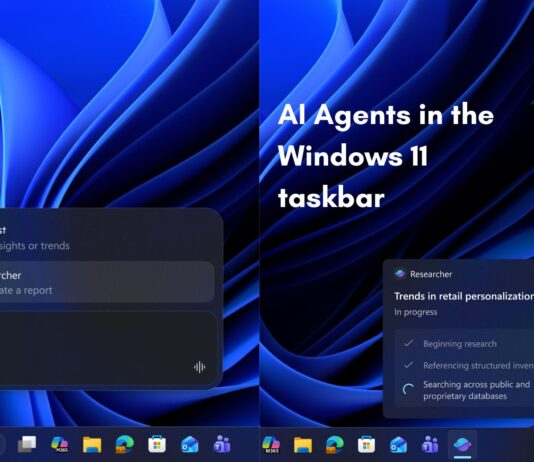 Windows 11 taskbar agents