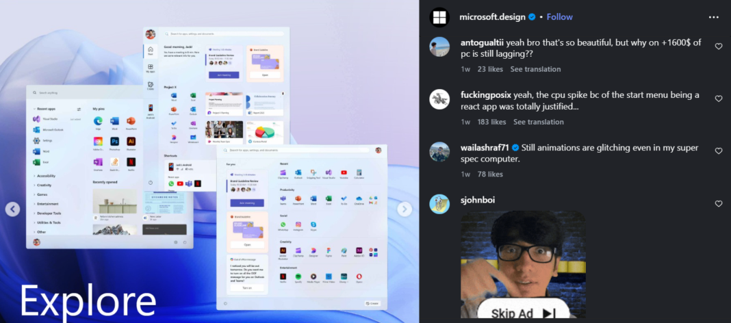 Microsoft tested 5 different Start menus for Windows 11 before choosing ...