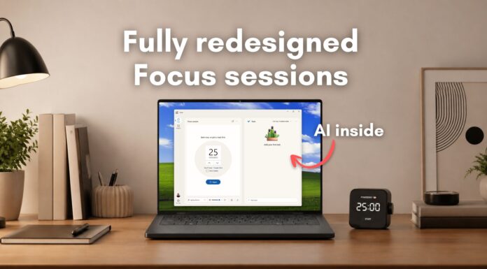 Windows 11 Clock app with AI