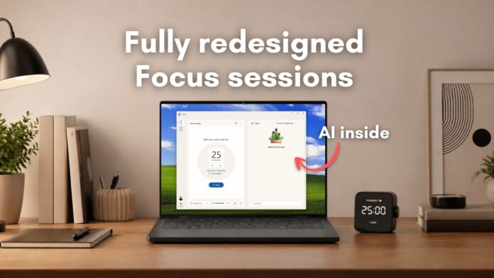 Windows 11 Clock app with AI