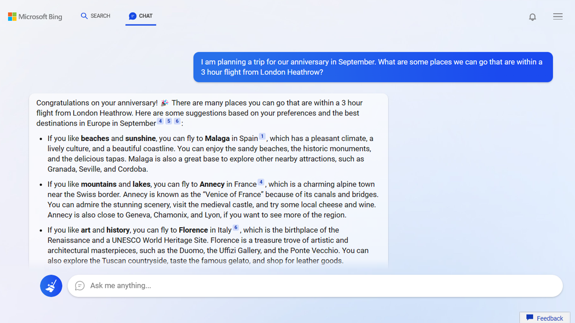 AI-powered Bing