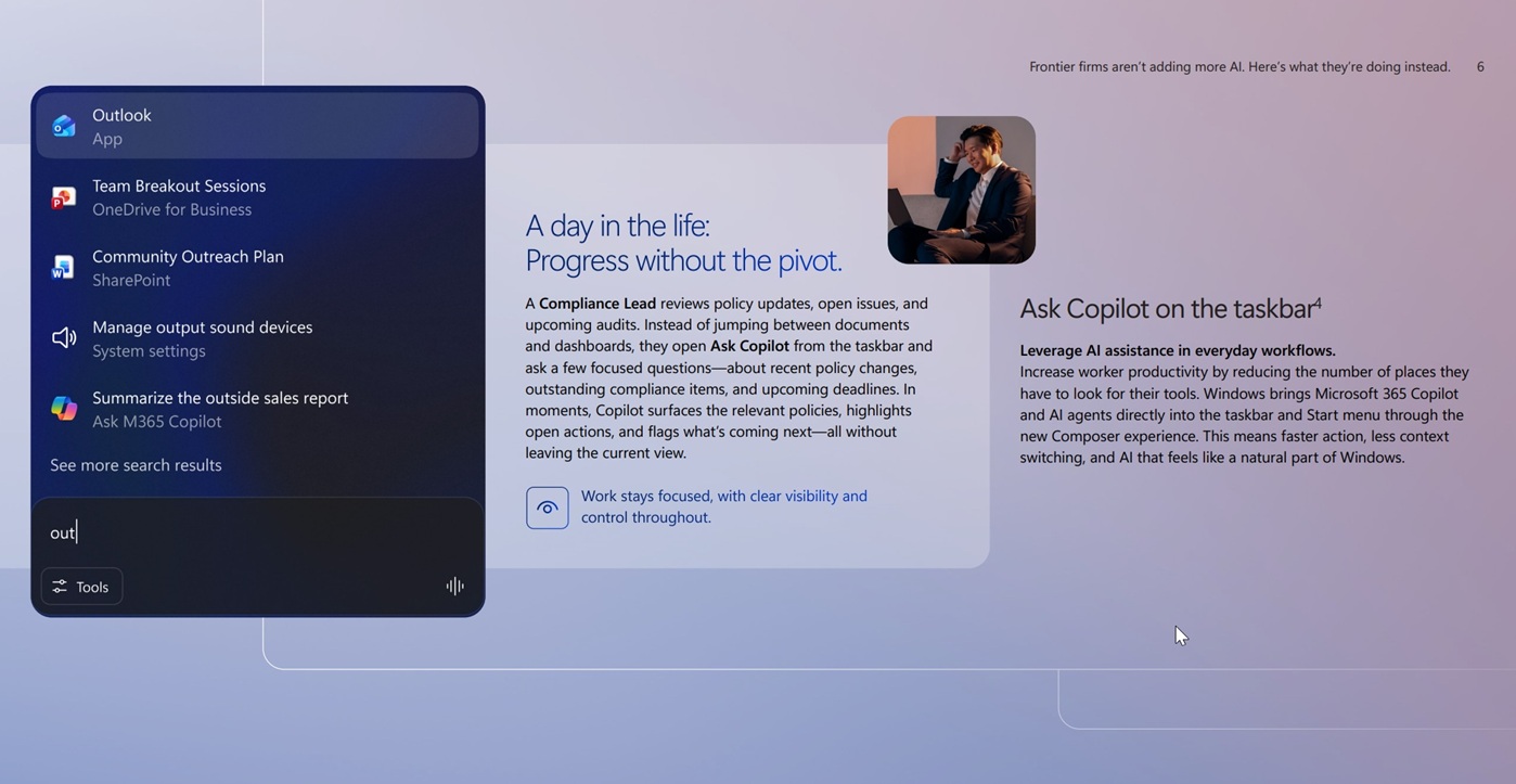 Ask Copilot on Taskbar
