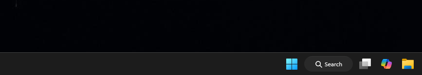 Cleaner taskbar