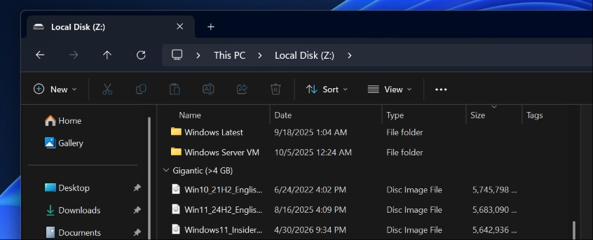 File Explorer current details view show everything in KB format
