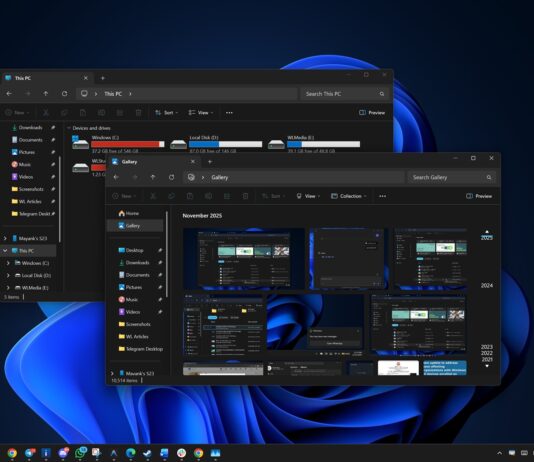 File Explorer update on Windows 11