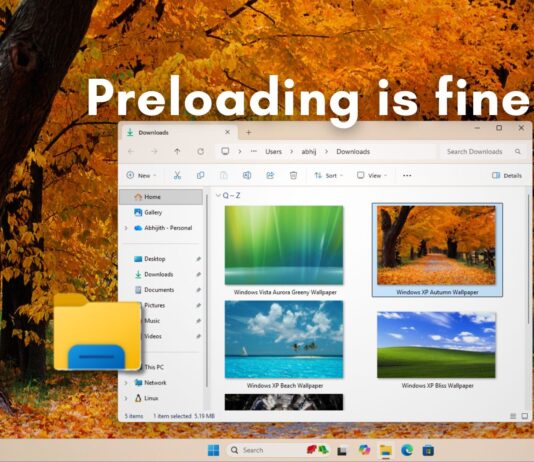 Microsoft defends preloading File Explorer and for good reason