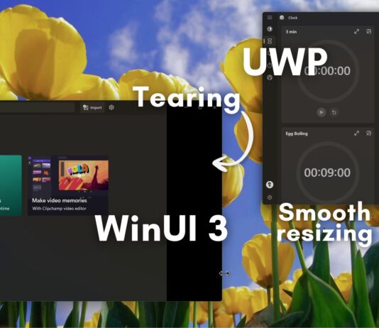 Microsoft admits modern Windows 11 apps actually resize worse than the old ones, fix coming this summer Microsoft is finally fixing the black tearing issue in WinUI 3 apps during window resizing.