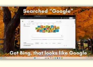 Microsoft is still spoofing Google in Bing