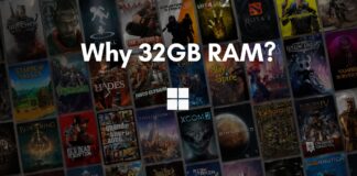 Microsoft says you will not worry about RAM if you have 32GBs of it