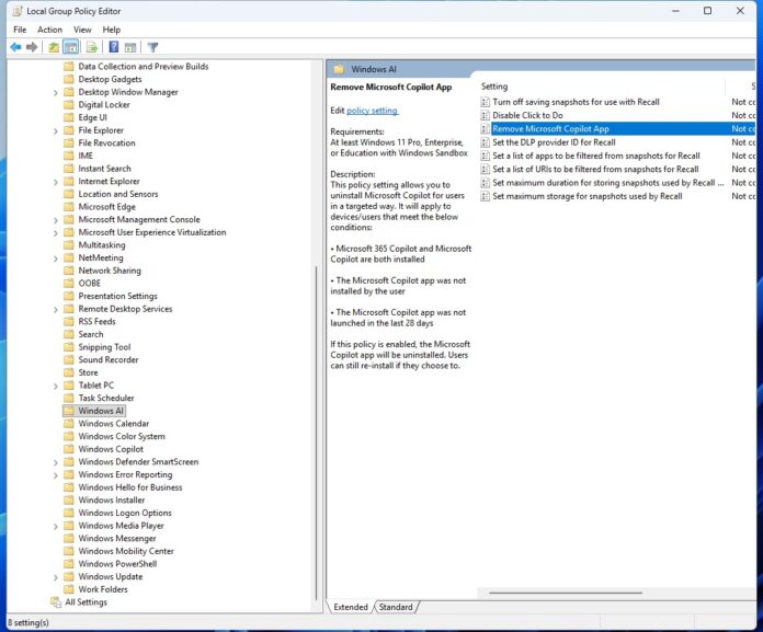 Windows 11 now lets you remove Microsoft Copilot app with Group Policy ...