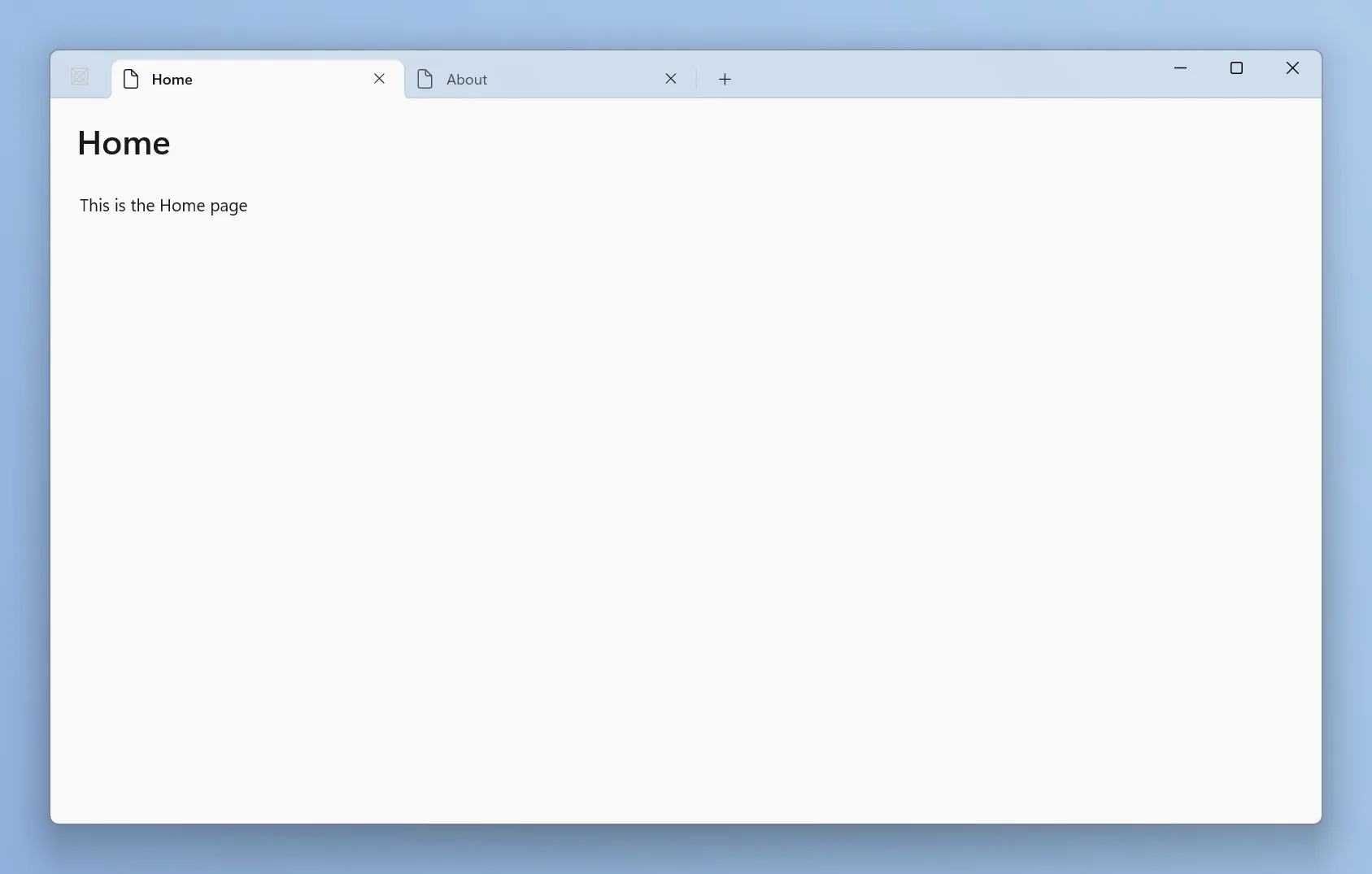 TabView template using Command-Line
