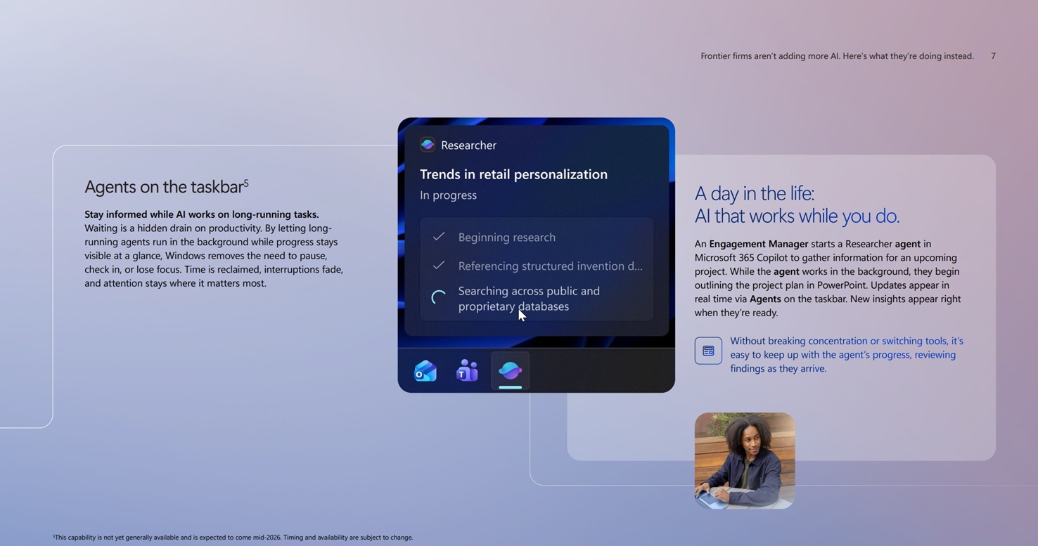 Taskbar researcher in Windows 11