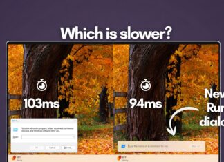 The modern Run dialog is getting backlash despite being faster