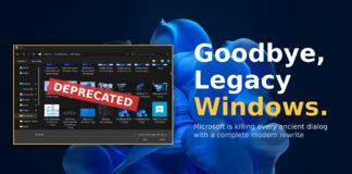 Windows 11 legacy dialog UI