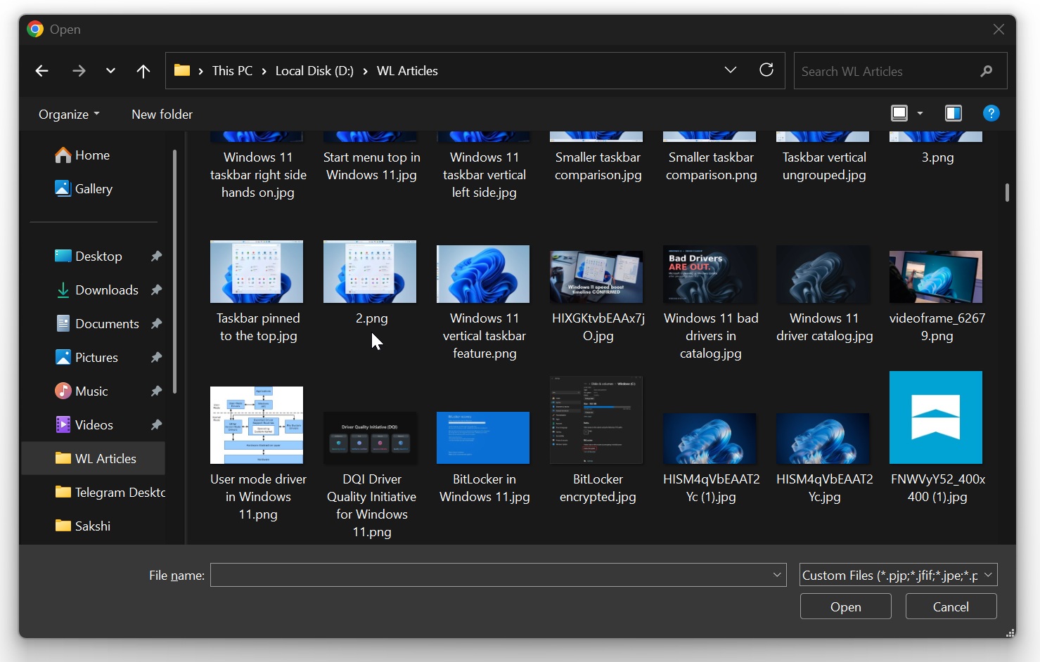 Windows Common File Dialog