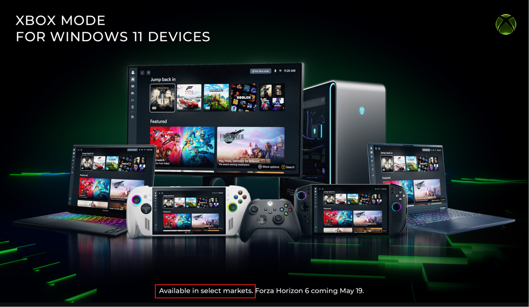 Xbox Mode for Windows 11 devices available on select markets