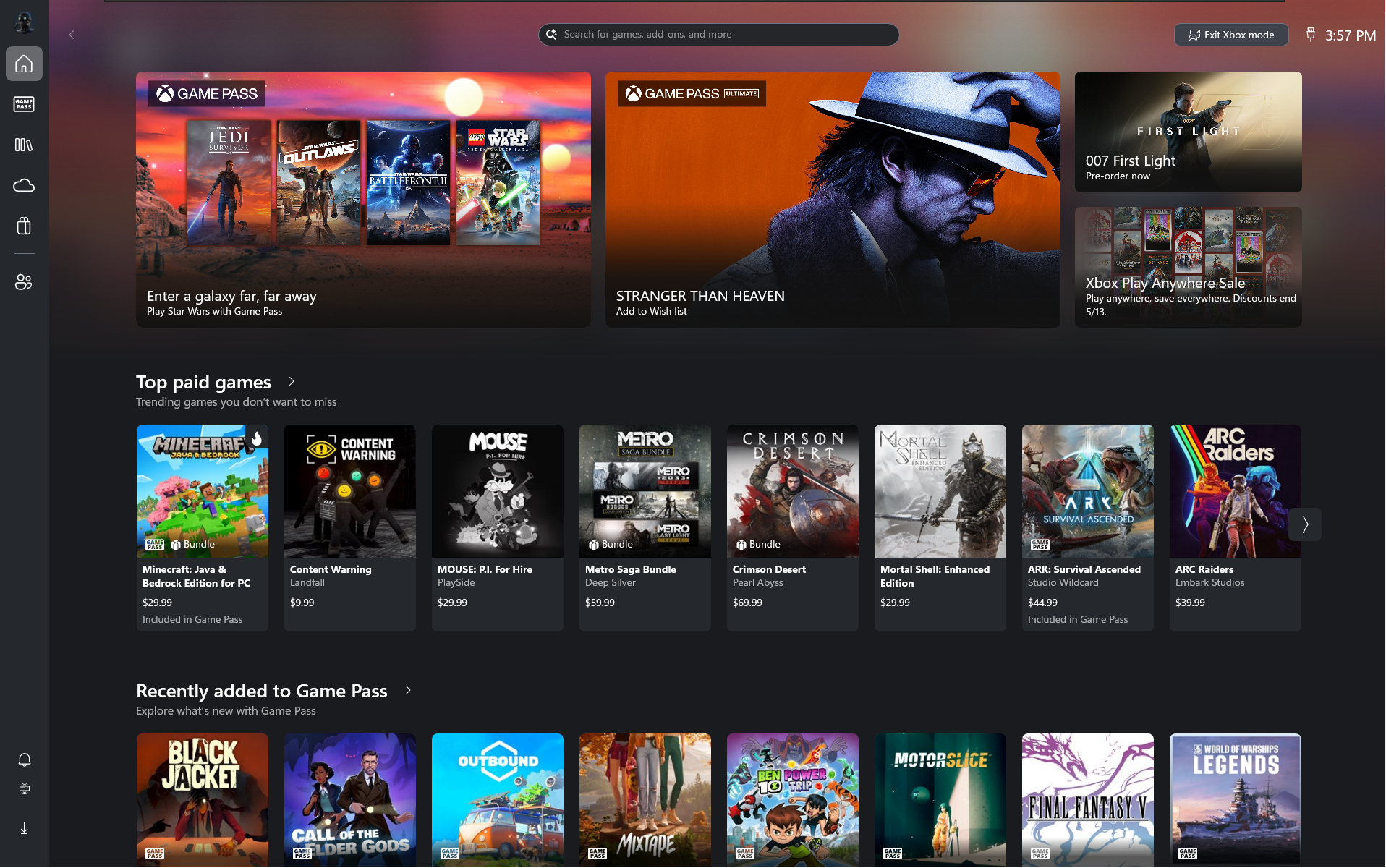 Xbox Mode in PC