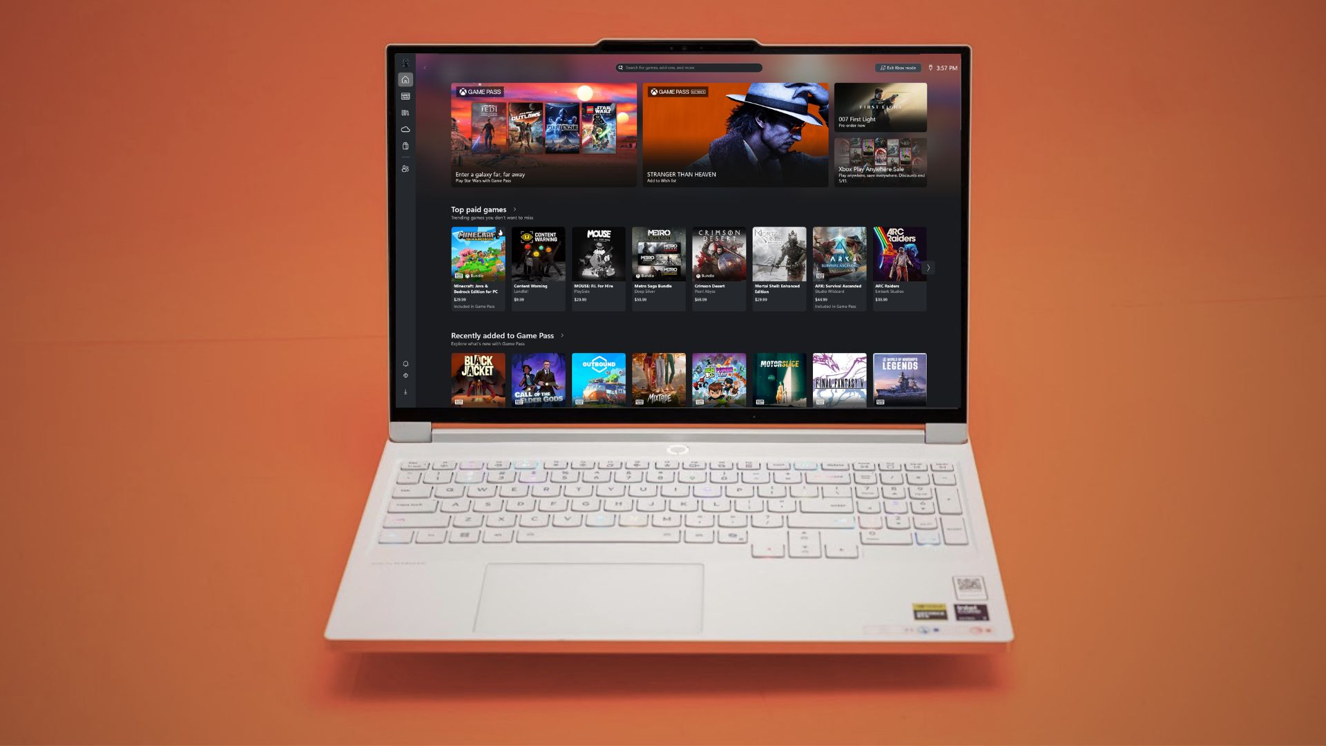 Xbox Mode on a Windows 11 laptop