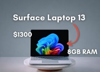Microsoft pushed 16GB RAM as must-have for Windows 11 for years, now sells an 8GB Surface Laptop for $1,299 the Microsoft Surface Laptop 13 for business will have a 8GB RAM variant for double the price of Macbook Neo