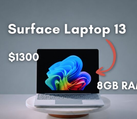 Microsoft pushed 16GB RAM as must-have for Windows 11 for years, now sells an 8GB Surface Laptop for $1,299 the Microsoft Surface Laptop 13 for business will have a 8GB RAM variant for double the price of Macbook Neo