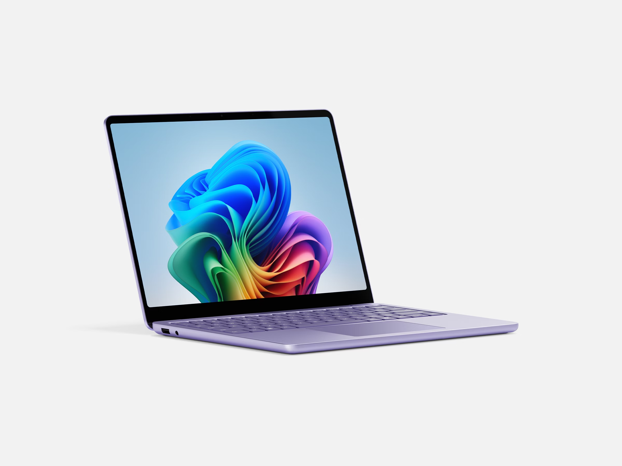 An angled view of a Surface Laptop in the color Violet