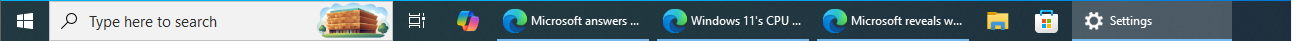 App labels not hidden in Windows 10