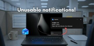 Clicking Outlook notifications will take longer to load the email than if you open the app and find the mail directly