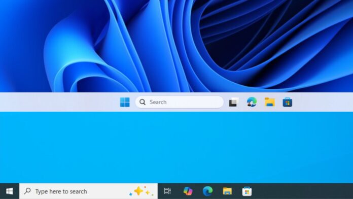 Comparing Windows 11 and Windows 10 taskbars