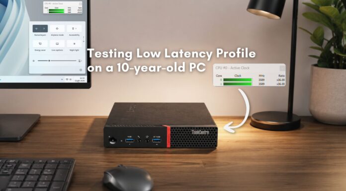 Does Windows 11's new Low Latency Profile CPU boost make Start menu faster in old hardware