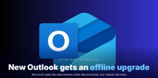 Outlook offline upgrade for Windows 11