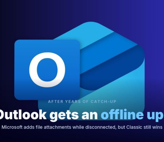 Outlook offline upgrade for Windows 11