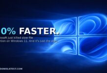 File Explorer delete files 30 percent faster