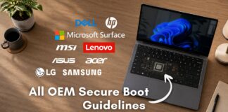 HP, Dell, ASUS, and Lenovo have published dedicated Secure Boot 2023 certificate update guides for their devices.