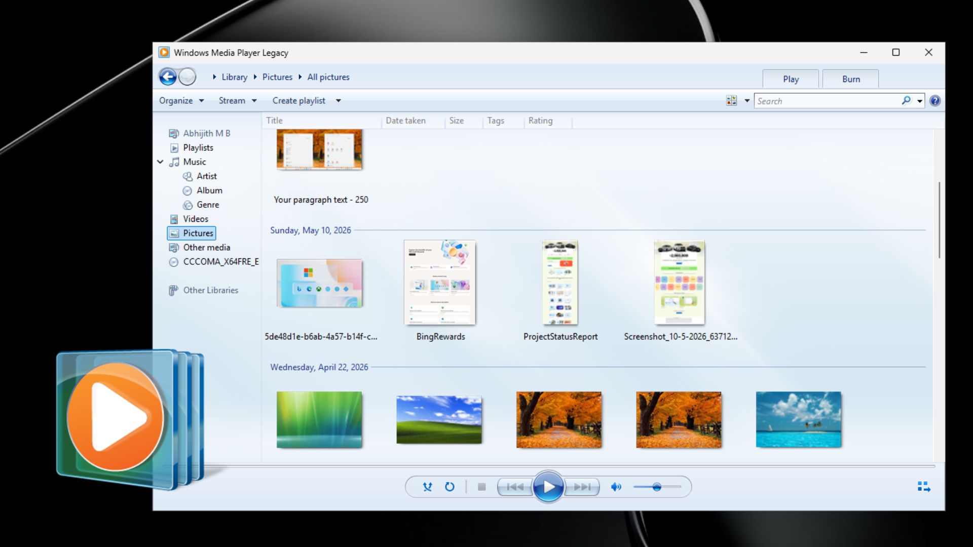 Legacy Windows Media Player