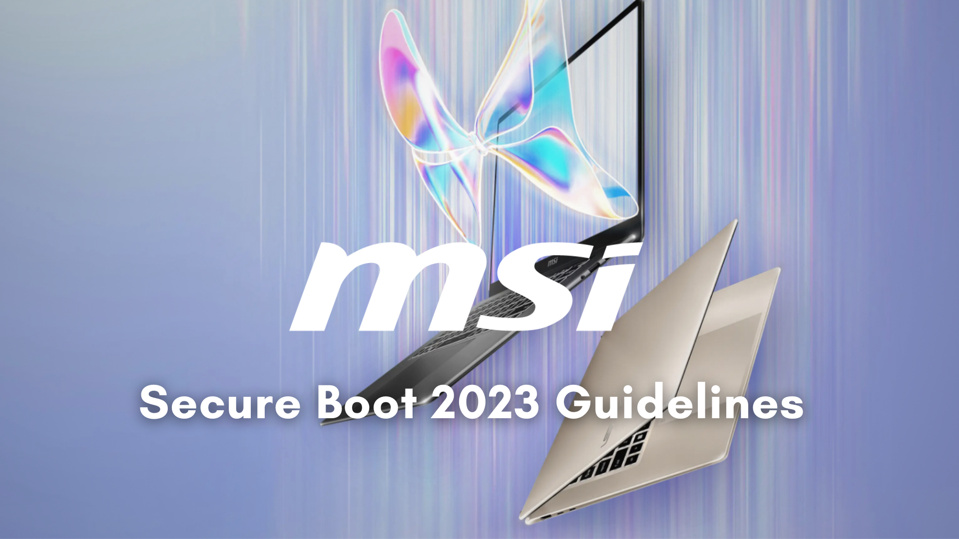 MSI 2023 secure boot update guidelines