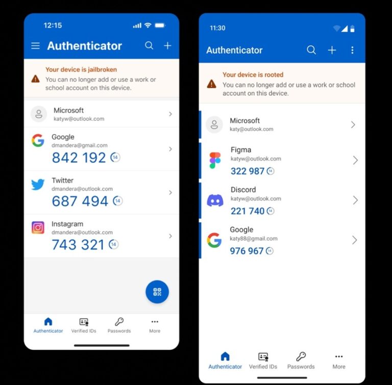 Microsoft warns Authenticator now blocks rooted Android and jailbroken ...