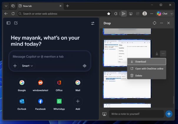 Microsoft is killing Edge's Drop file sharing after Collections and ...