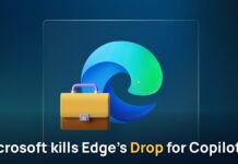 Microsoft is killing Edge’s Drop file sharing after Collections and Sidebar, all for Copilot AI takeover Microsoft Edge drops Drop feature
