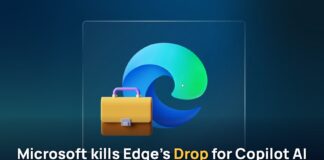 Microsoft Edge drops Drop feature