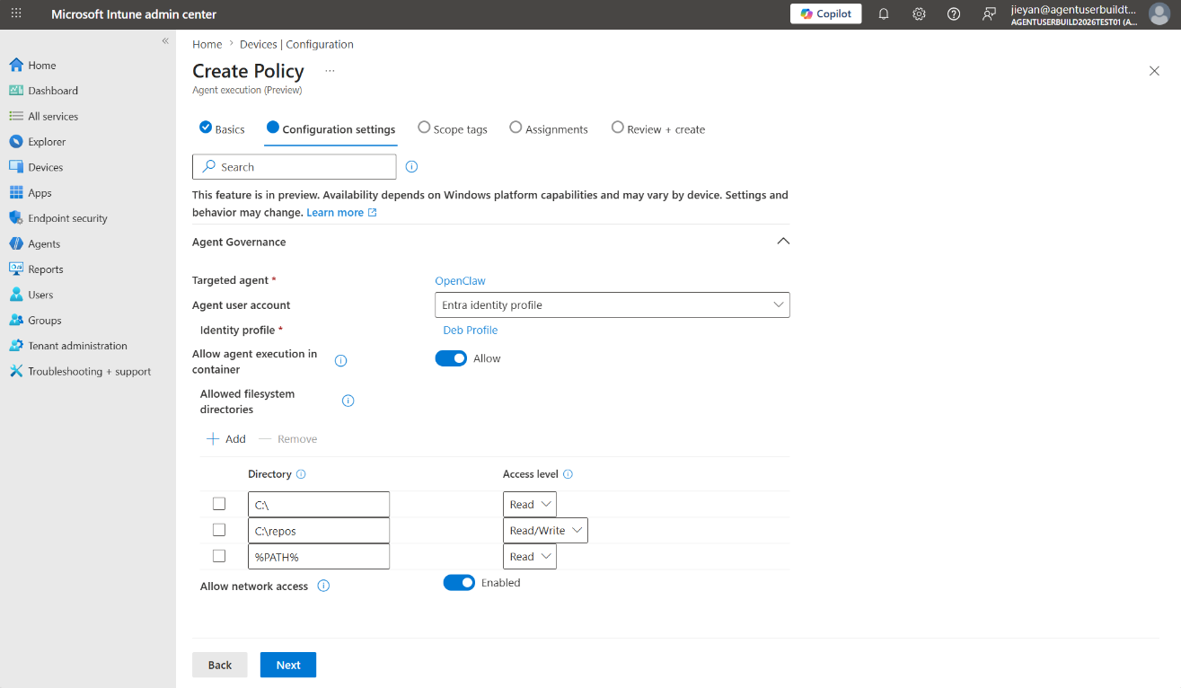 Microsoft Intune admin center